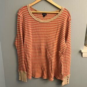 Torrid Striped Thermal Shirt